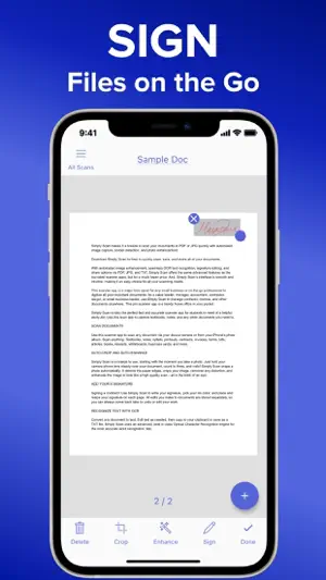 Simply Scan Scanner PDF Editor screenshot 3