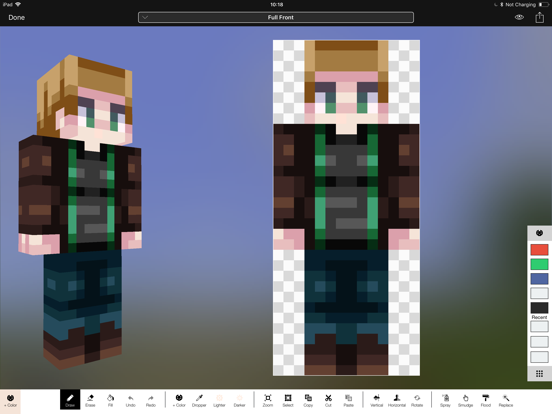 Minecraft: Skin Studio iPad app afbeelding 1