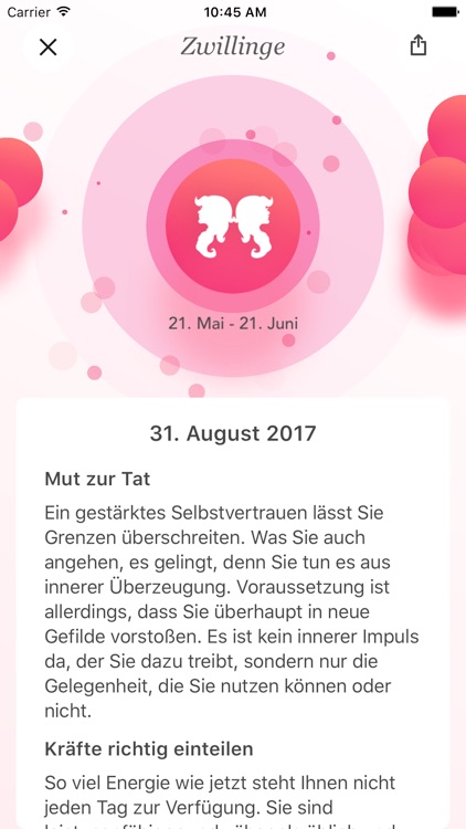 BILD der FRAU - Horoskop