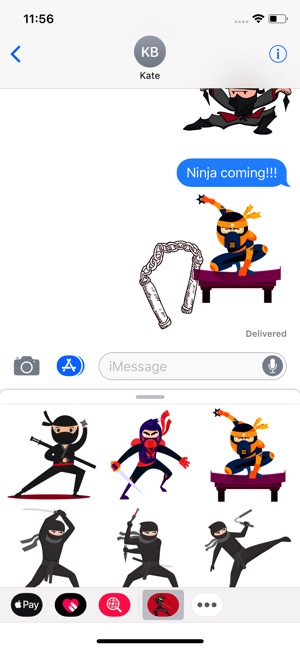 Little Ninja Samurai Stickers(圖2)-速報App