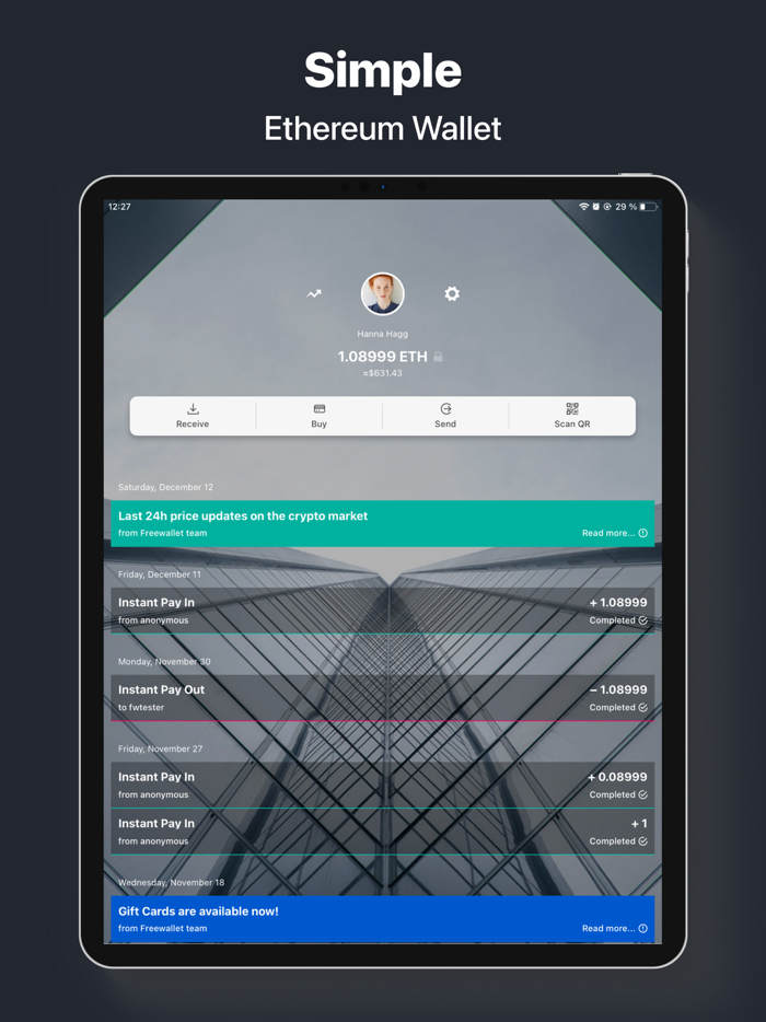 Ethereum Wallet - Freewallet