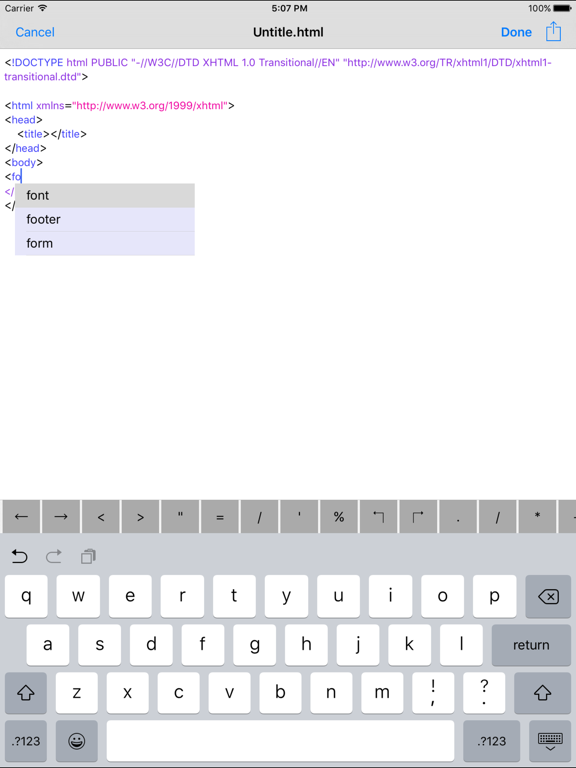 Screenshot #6 pour HTML & HTML5 Editor