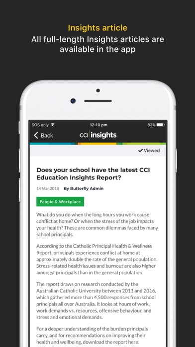 CCI Insights screenshot 2