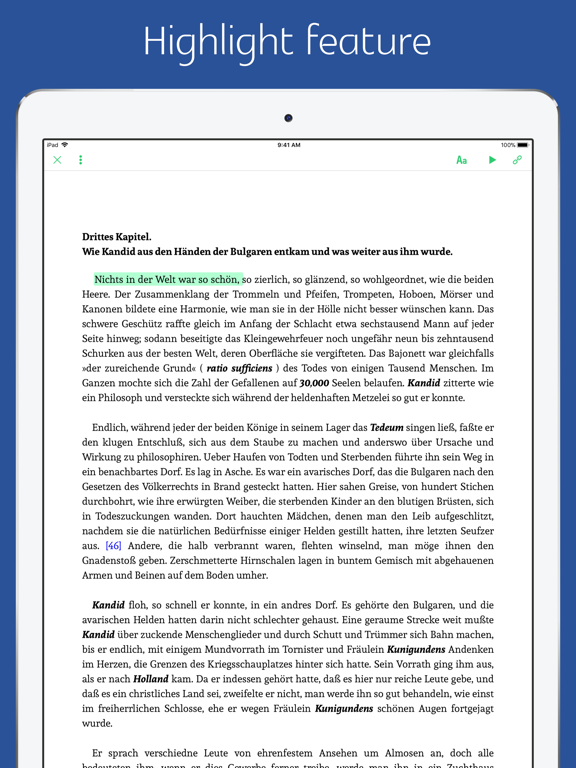 Candide - Voltaire iPad screenshot