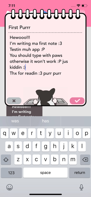 ‎Purrpad Screenshot