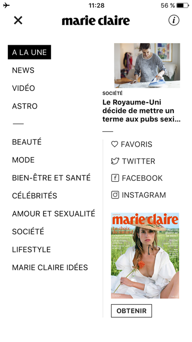 Screenshot #3 pour Marie Claire toute l'actu mode