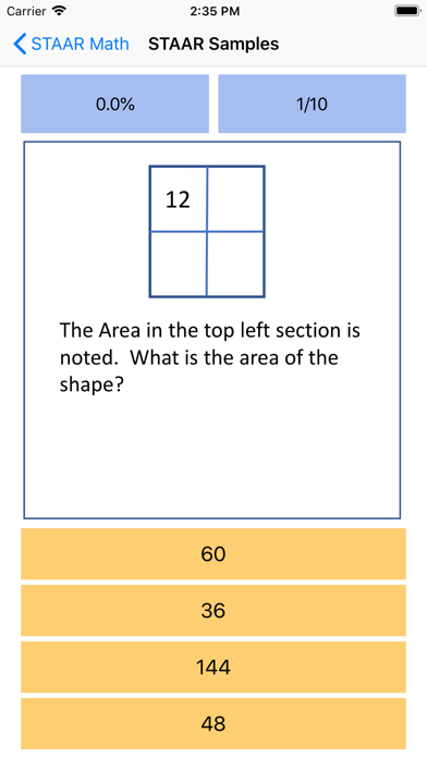 Screenshot #3 pour STAAR Math for Grade School