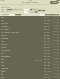 Recipe Costing Calculator iPad image 2
