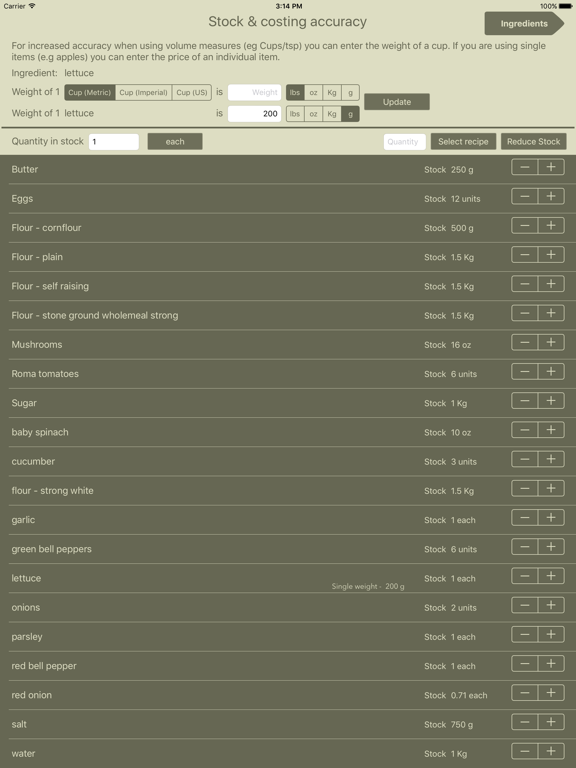 Screenshot #5 pour Recipe Costing Calculator