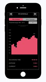 heart rate variability logger iphone screenshot 2