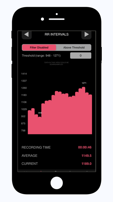 Screenshot #2 pour Heart Rate Variability Logger