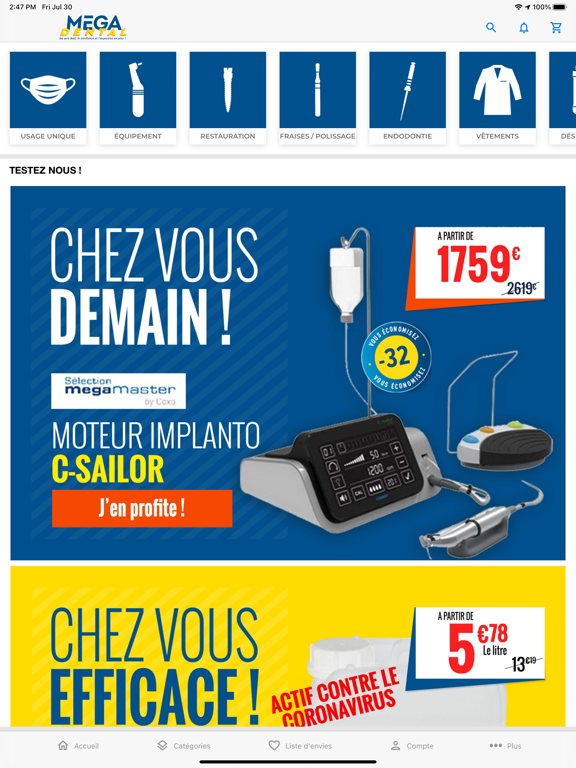 Screenshot #5 pour MEGA Dental Matériel Dentaire