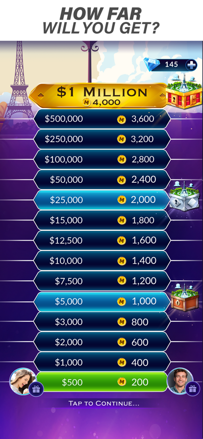 Millionaire Trivia: TV Game Screenshots