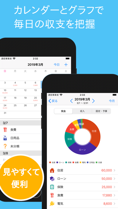 シンプル家計簿 Freely - 人気の家計簿（かけいぼ）のおすすめ画像2