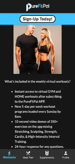 Game screenshot PureFitPal: Home, Gym Workout mod apk