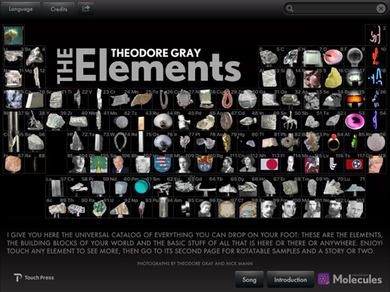 Screenshot #1 for The Elements by Theodore Gray