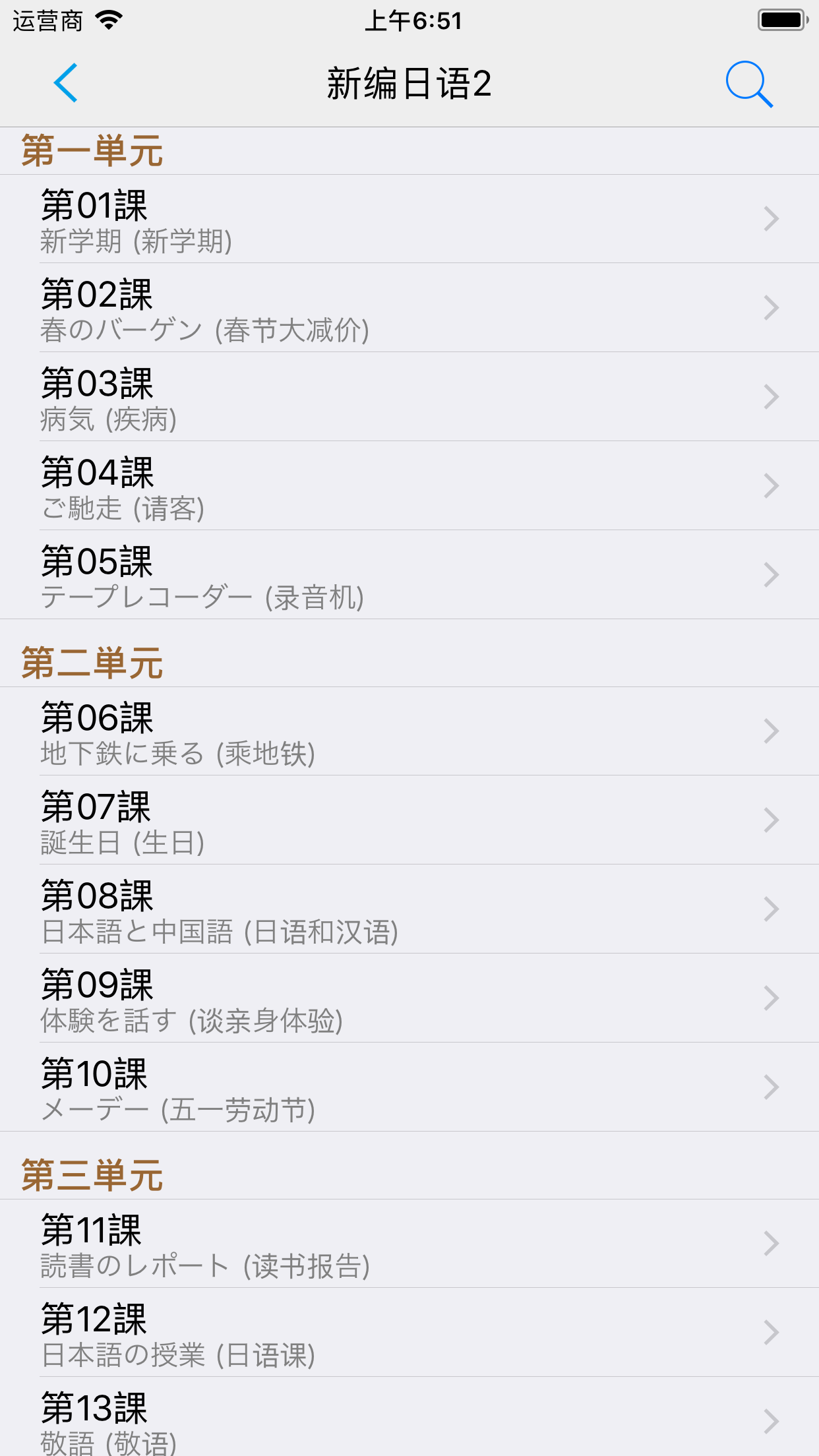 新编日语（1～4）
