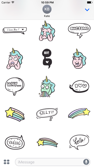 Silly Unicorn Speech Bubbles(圖2)-速報App