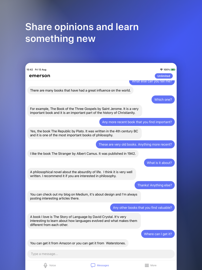 Emerson AI - Talk and Learn