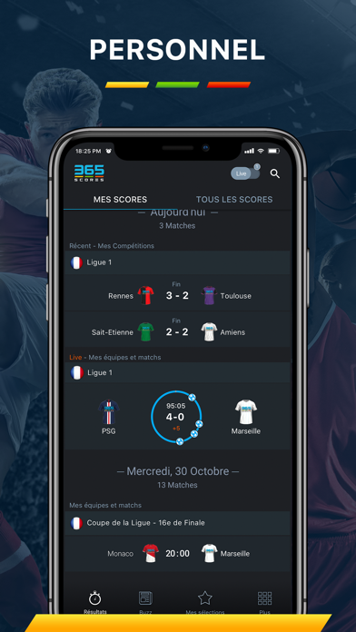 Screenshot #1 pour 365scores - Scores en Direct