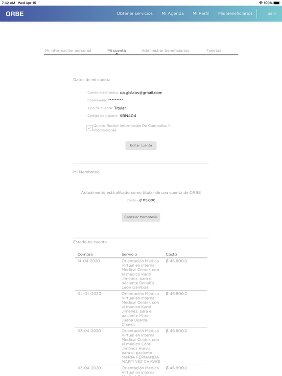 ORBE iPad screenshot 7 - Medical app