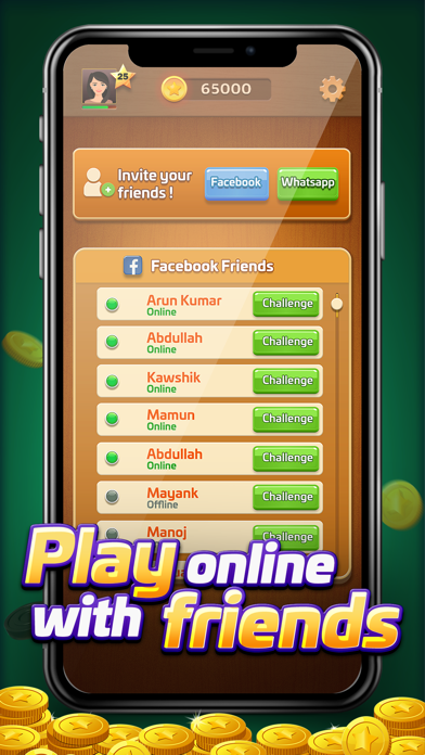 Carrom Gold : Game of Friends Screenshot