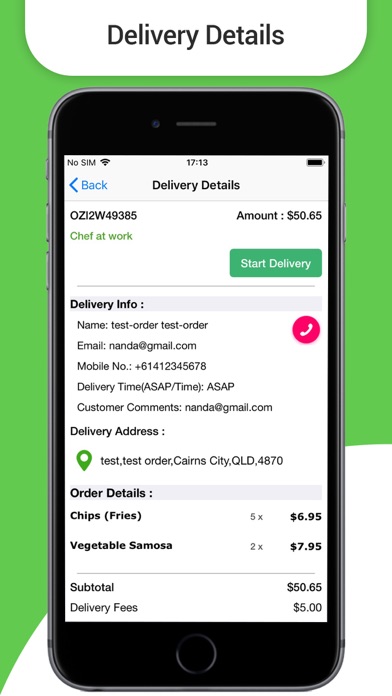 OzFoodHunter Restaurant&Driver Screenshot