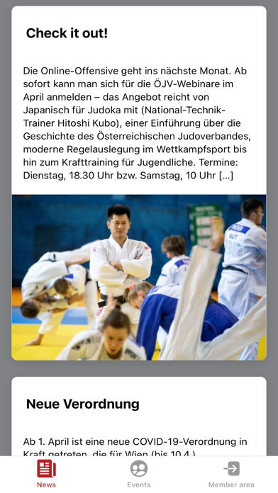 JudoAustria App Screenshot
