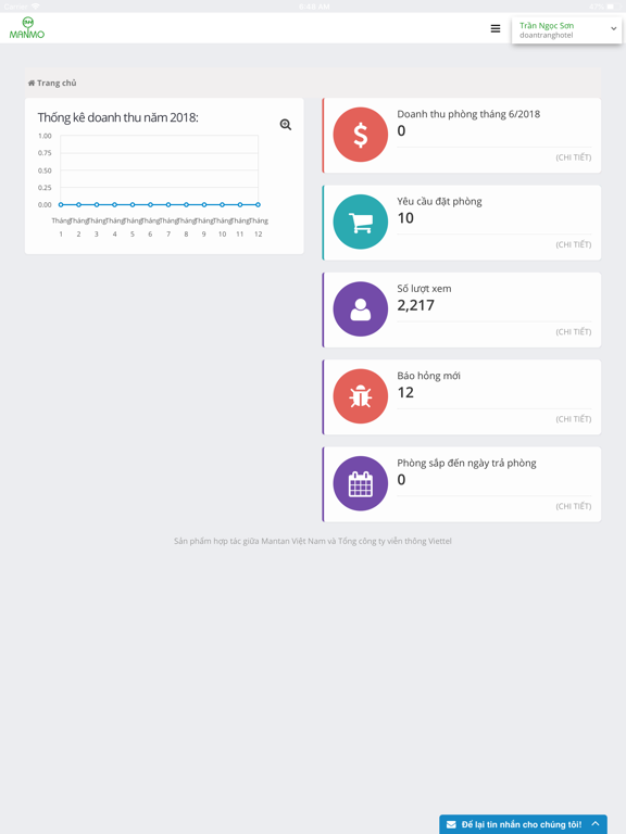 Screenshot #4 pour Quản lý cơ sở lưu trú ManMo3H