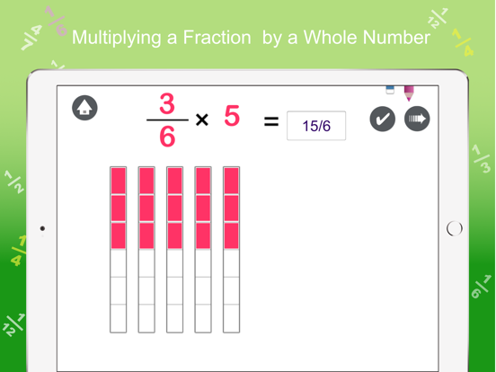 Fractions Using Visual Models iPad screenshot