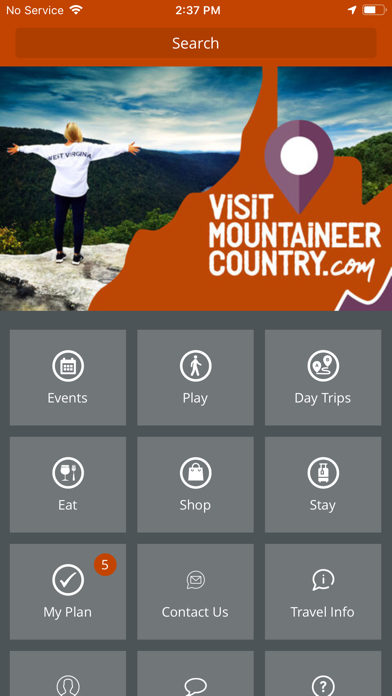 Visit Mountaineer Country Screenshot