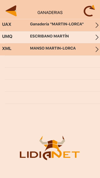 LidiaNet APP Screenshot