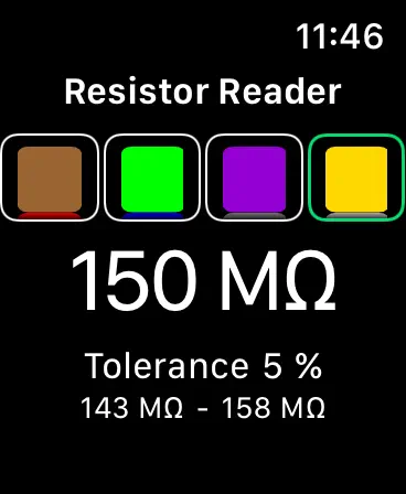 #1. Resistor Reader (iOS) di: JONOTHON CONE