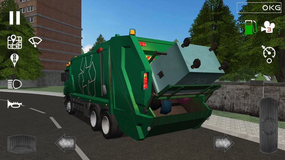#4. Trash Truck Simulator (iOS) Podle: SkisoSoft