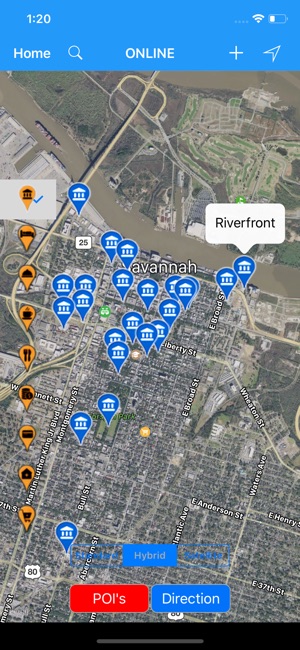 Savannah, Georgia - Travel Map