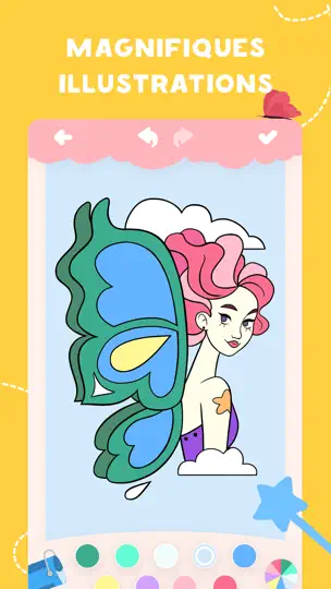 Capture d'écran de Jeux De Coloriage Pour Filles؜ sur iPhone 7