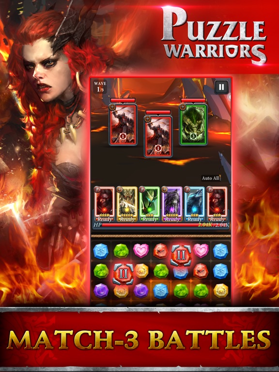 Screenshot #6 pour Puzzle Warriors RPG