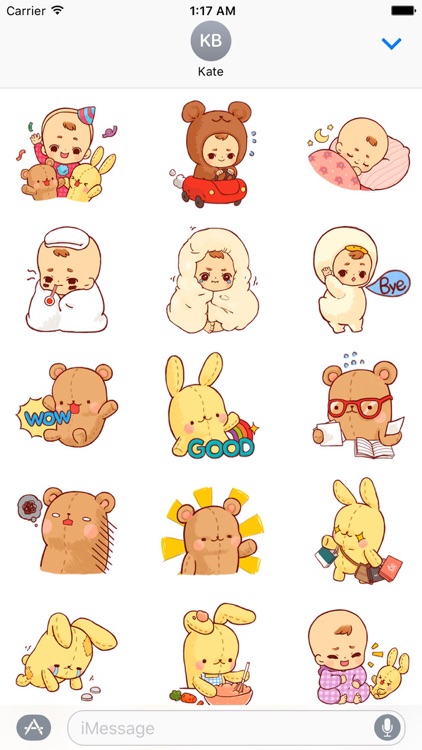 Adorable Little Boy Sticker