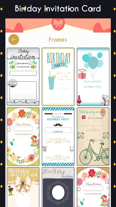 Birthday Invitation Cards HD