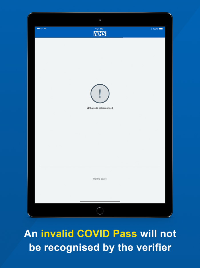 NHS COVID Pass Verifier