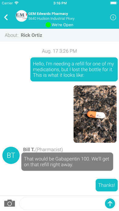 GEM Edwards Pharmacy Screenshot