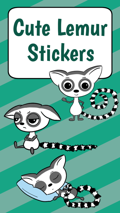 Cute Lemur Stickers Screenshot