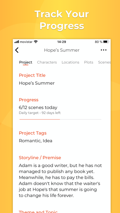 Story Planner for Writers Screenshot