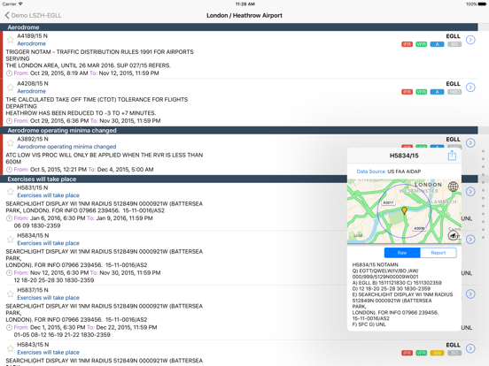 Screenshot #6 pour AeroNOTAM