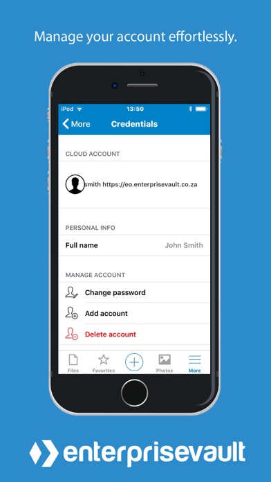Enterprise Vault iPhone screenshot 6 - Business app