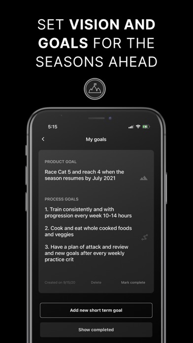 The Athlete's Journal Screenshot