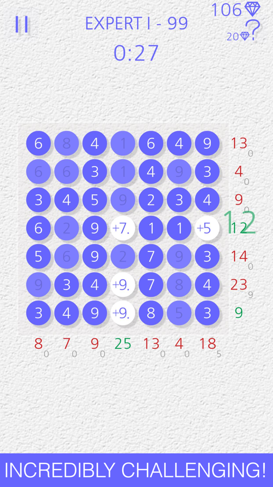 #4. Number+ : logic plus puzzle (iOS) By: ANDREY NOVIKOV