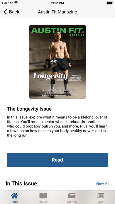 Austin Fit Magazine Screenshot