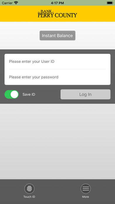 Bank of Perry County Screenshot