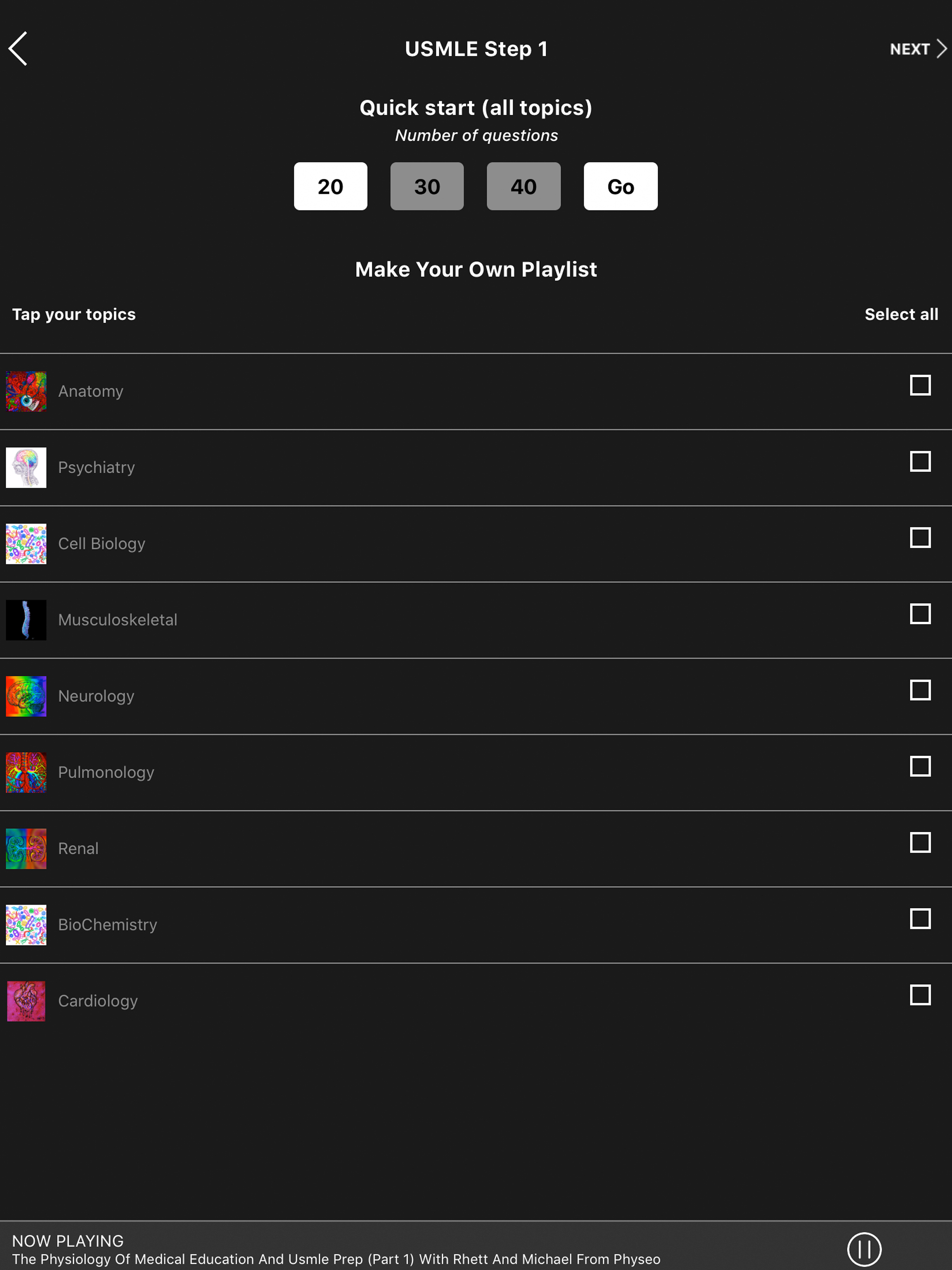 Audio Qbank by InsideTheBoards